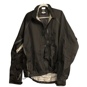 Showers Pass Portland Oregon Men's X-Large Black Nylon Waterproof Moto Jacket